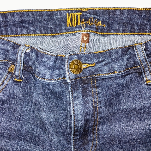 Kut From the Kloth Kay Boyfriend Straight Leg Jeans Size 12 - Picture 6 of 10
